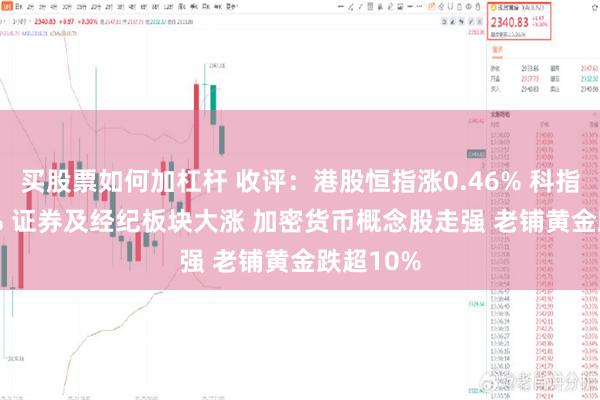 买股票如何加杠杆 收评：港股恒指涨0.46% 科指涨0.61% 证券及经纪板块大涨 加密货币概念股走强 老铺黄金跌超10%
