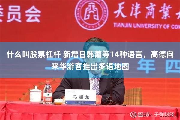 什么叫股票杠杆 新增日韩葡等14种语言，高德向来华游客推出多语地图
