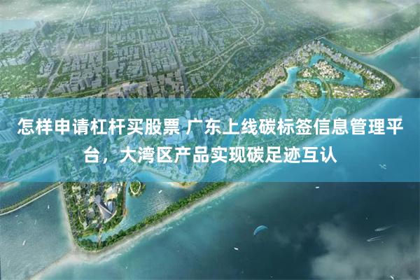 怎样申请杠杆买股票 广东上线碳标签信息管理平台，大湾区产品实现碳足迹互认