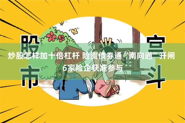 炒股怎样加十倍杠杆 险资债券通“南向通”开闸 6家险企获准参与