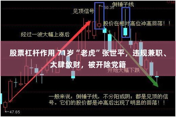 股票杠杆作用 71岁“老虎”张世平，违规兼职、大肆敛财，被开除党籍