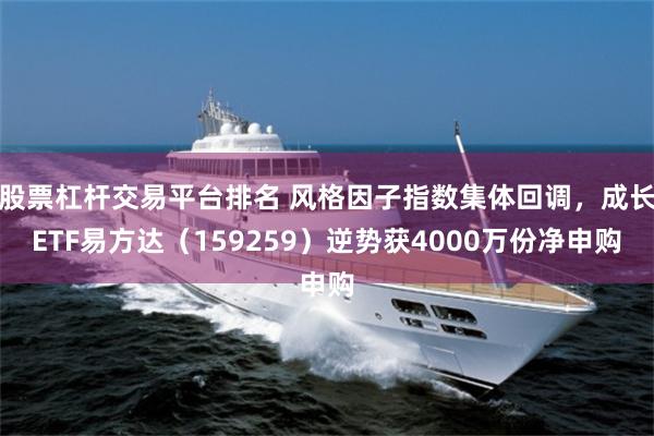 股票杠杆交易平台排名 风格因子指数集体回调,成长ETF易方达(159259)逆势获4000万份净申购